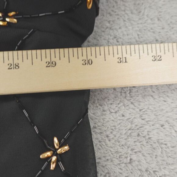 French Collizioni Beaded Jacket Womens Plus‎ 3X Black Gold Sequin Formal Party - Picture 6 of 16